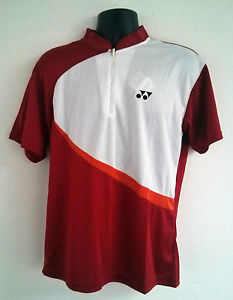 Yonex Men Badminton Polo Shirt Zip LARGE #M1163