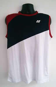 Yonex Men Badminton Tank Sleeveless Shirt LARGE NEW #10101EX White