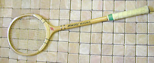 Moody Magma Squash/RacquetBall Laminted Wood Racket with "Tourna Grip" Very Rare