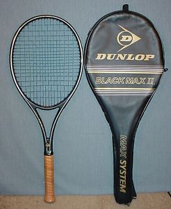 DUNLOP BLACK MAX II GRAPHITE COMPOSITE TENNIS RACQUET MADE IN WEST GERMANY