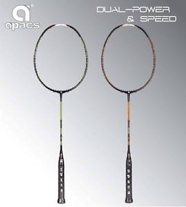 2 x APACS DUAL - POWER & SPEED BADMINTON RACKET