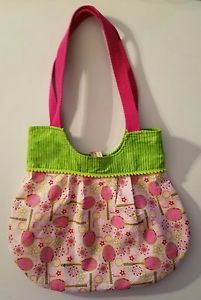 Women's Tennis Bag With Tennis Ball & Racket Pattern Pink & Green