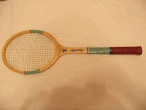 Vintage Wooden USSR Tennis Racquet Racket Ukraine (ORIGINAL STRINGS)