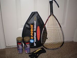 E Force "DANGER"  racquetball racquet, 22" Longstring Technology