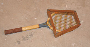 Vintage Wooden Tennis Racquet Spalding Lakeside Wooden Racquet