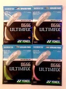 2 x Authentic Yonex BG66Ultimax Badminton String, **FREE SHIPPING**