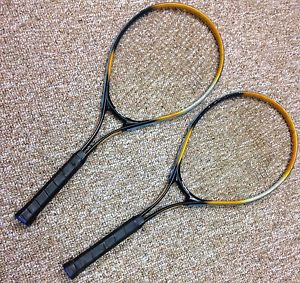 2 Vintage PlayRight Metal Tennis Rackets VG Condition