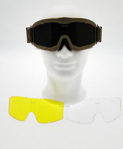 Masque TAN Neige Renforcée avec Triple Verre Interchangeables