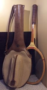 1970s Bancroft Tennis Racket Super Winner Wooden Registered w/ Cool Vintage Case