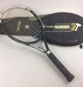 WILSON Hyper Hammer CARBON 5.3 Oversize Tennis Racquet 4 5/8 Grip w/ Case HS5