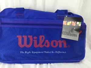 Wilson Club Tote Tennis Gym Carry On Bag Blue Red 20 X 10 X 9