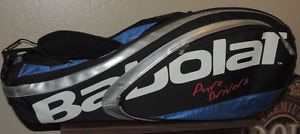 Babolat Pure Drivers Blue Black Roddick Tennis Pro Racket Large Carrying Bag