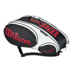 Wilson Tour 9 Bag negro/blanco/rot Bolso de tenis NEU