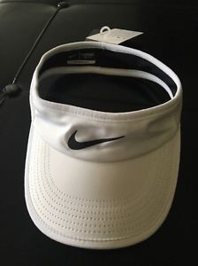 New Nike Women's Feather Light 3.0 Visor 744961 100 S/M Tennis Running Golf