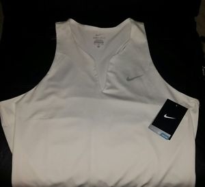 WOMEN'S NIKE TENNIS TANK TOP SLEEVELESS V-NECK SIZE XL 683144 100 NWT