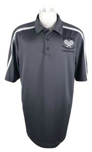 Augusta Orlando WPRC Tennis League Polo Shirt Gray Men's Large Short Sleeve