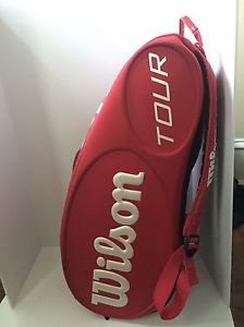 Wilson Tour Molded 6 Pack Bag Black/Red