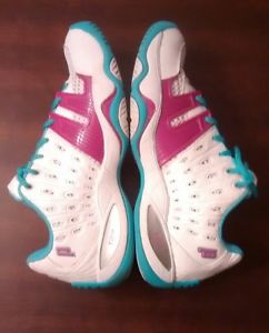 Prince T22 Women's Tennis Shoes- Size 9.5 white tall pink