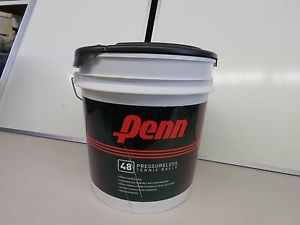 Penn Pressureless 47, 48-Ball Bucket, Holds Tennis Balls, #763