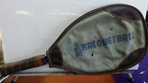 Vintage Leach Lady Swinger 18" Blue Racquetball Racquet