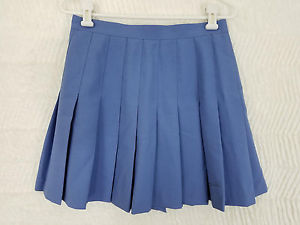 Womens VTG Reebok Pleated Size 12 Blue Tennis Skirt Sporty Active Polyester