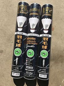 3 Dozen AEROPLANE Badminton Shuttlecock EG1130 Black Label Speed 50 77 FREE SHI