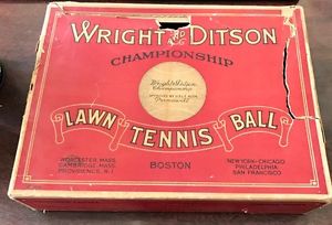 1914 - 1926 Wright and Ditson Tennis Balls in Box with 12 Balls Extremely Rare!