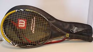 Wilson Hyper HAMMER Hyper CARBON 6.3 110" Grip 4 3/8" w/Padded Racquet Case