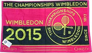 4 X Wimbledon Women's Cotton Bath Towel 2015 Free Shipping