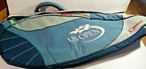 WILSON US Open Multiple Tennis Racquet Bag Blue/Gray- Padded Handles