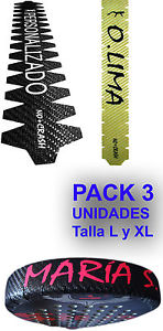 3 Protector Pala Padel Personalizado Carbono 100% No+Crash® nomascrash