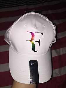 Roger Federer RF Logo Hat Unisex White Nike New With Tags 835536