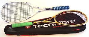 2pc Squash Racquet Set Black Knight Ion Cannon and Mor Ph