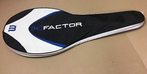 Wilson (K) FACTOR Tennis Racquet Case Cover with Shoulder Strap Black Blue White