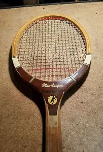 Macgregor Tennis Racquet Vtg racket 1 wood wooden  FLIGHT MASTER RARE collectors