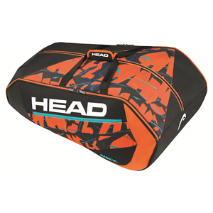 Head Radical 12R Monstercombi Tennis Racquet Racket Bag - Black/Orange