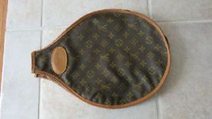 LOUIS VUITTON Vintage Authentic LV Monogram Tennis Racquet Cover Case