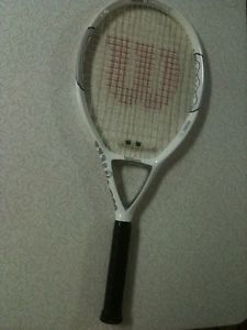 WILSON nCODE N1 115 OVERSIZE TENNIS RACQUET RACKET STRUNG 4-3/8 NICE FREE SHIP