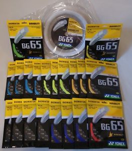 100% YONEX BG65 String (Reel)_BG-65 x 200 metres coil_BG65 200M+BG65 PACKS (10m)