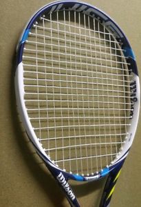 WILSON JUICE 100 TENNIS RACQUET 4 1/4 GRIP USED