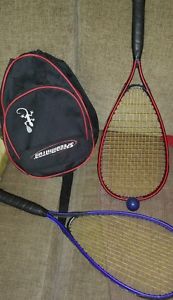 ❤️2 Sharper Image SPEEDMINTON Rackets Racquet Badminton SPEED BIRD SPEEDBIRD bag