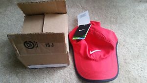 Nike Dri-Fit Red Feather Light Adjustable Tennis/Running Hat