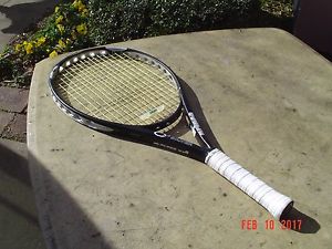 Prince O3 Silver Oversize Tennis Racquet Power Level 1600 4 1/2 w Overwrap