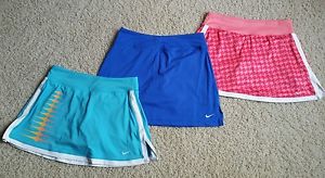 EUC Lot 3 Women's Nike Dri-Fit Tennis Running Skirt/Skort/Shorts SZ S