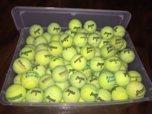 100 Used Tennis Balls *big variety*