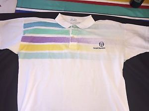 Vintage SERGIO TACCHINI tennis Shirt-1980s-Mats Wilander