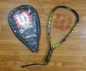 Wilson Hyper Extreme Racquetball Racket Power Holes Iso-Zorb 4"