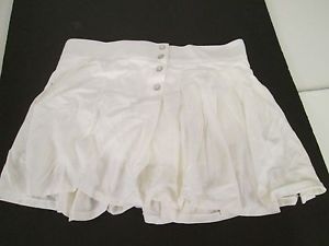 Ralph Lauren Tennis Culotte Shorts Skirt Skorts Size M White #C9
