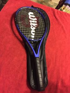 RARE Wilson Hammer H Wave  os grip 4 1/4 Tennis Racquet With Case