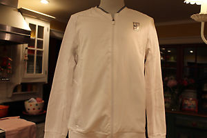 NIKE COURT MEN'S TENNIS JACKET*NEW WITH TAGS*RETAILS $80* ITEM 830909 100*WHITE*